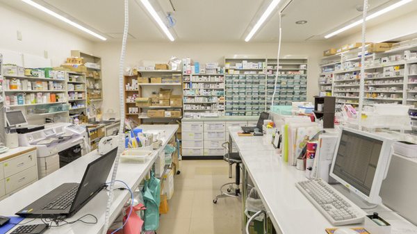 由比ヶ浜薬局の調剤室