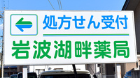 岩波湖畔薬局の看板
