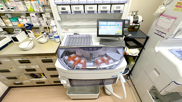 勉強堂薬局の調剤器具