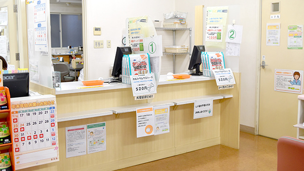 グリーン薬局　中央店の受付/カウンター