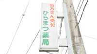 ひらまつ薬局の看板