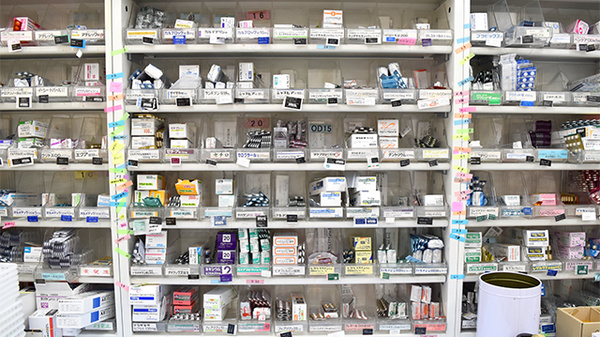 メイプル薬局　中央店の薬棚