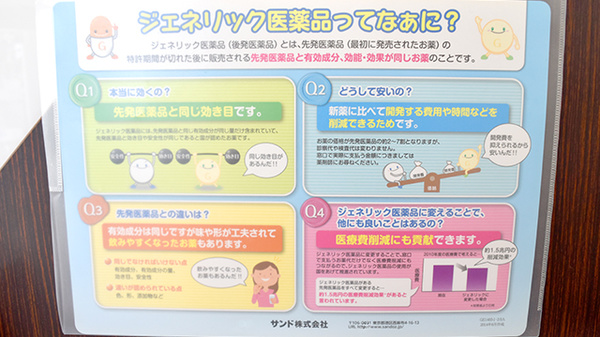 メイプル薬局　富士見台入口店のジェネリック対応