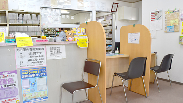 どんぐり薬局　吉田店の受付/カウンター