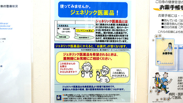 フォレスト調剤薬局のジェネリック対応