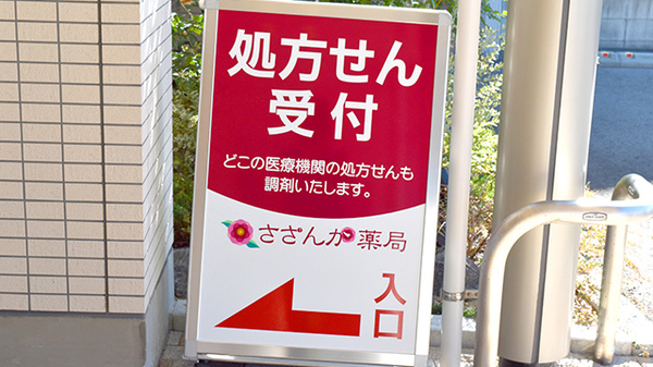 さざんか薬局の看板