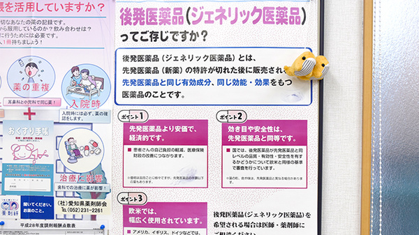 中央調剤薬局太田川店のジェネリック対応