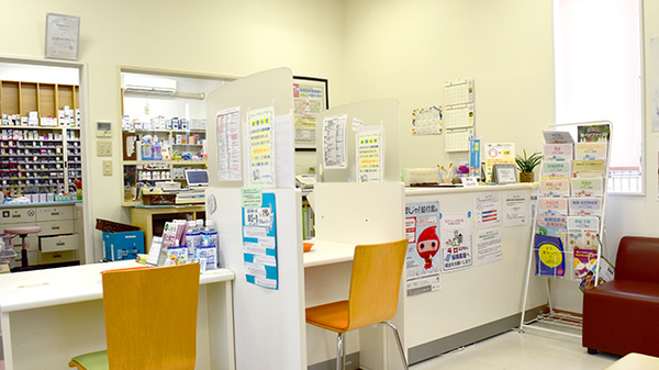 しょうなん調剤薬局柊山店の受付/カウンター