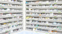ハート調剤薬局の薬棚