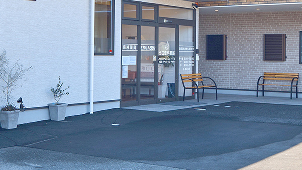 うさぎや薬局加茂店の入口