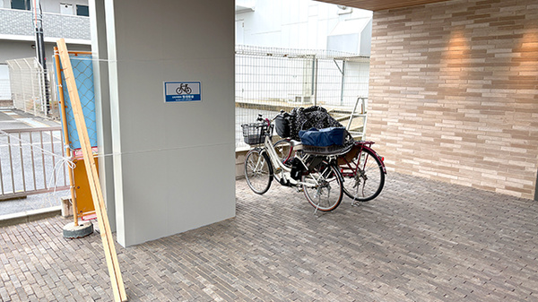 ホーム薬局の駐輪場