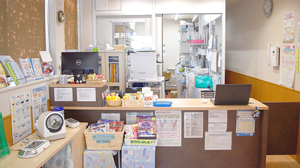 いるか薬局　松ノ浜店の受付/カウンター