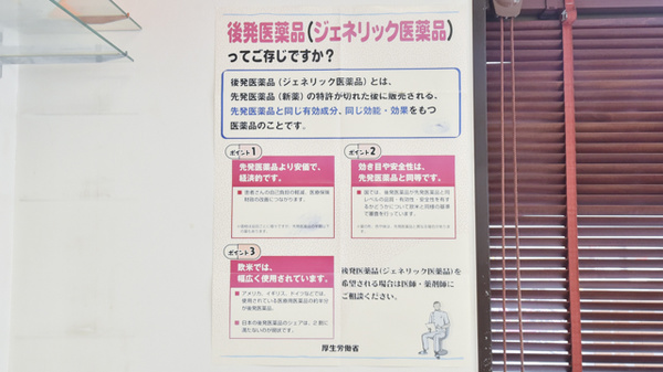 ヒノデ薬局大正店のジェネリック対応