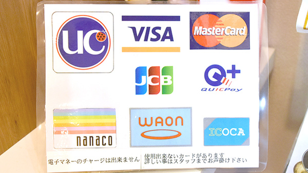 キタバ薬局　堅下店のクレジットカード対応