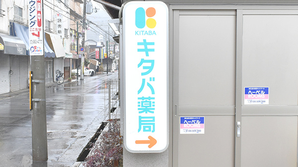 キタバ薬局　堅下店の看板