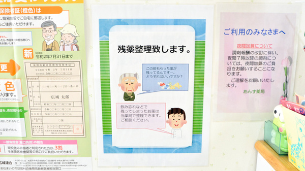 あんず薬局の残薬回収サービス