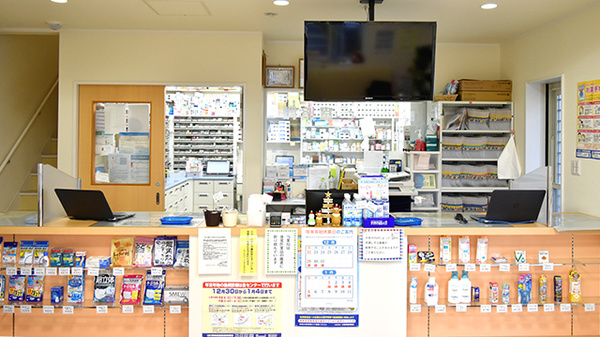 くれよん薬局の受付/カウンター