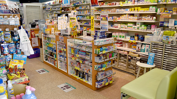 薬局白十字の受付/カウンター