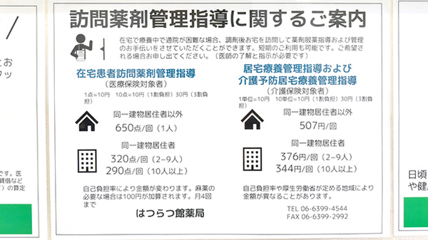 はつらつ館薬局の在宅対応