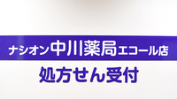 ナシオン中川薬局エコール店の看板