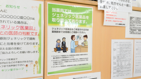 キリン堂薬局　上牧店のジェネリック対応