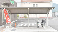 成広薬局金川店の駐輪場