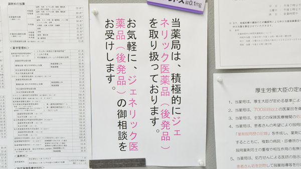 ふくだタカズミ薬局のジェネリック対応