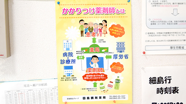 因島調剤薬局のかかりつけ薬局対応