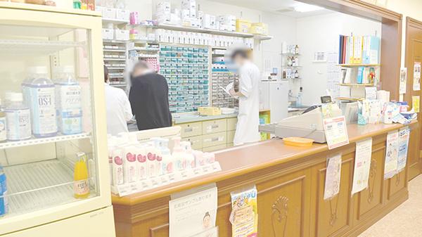 全快堂・おかまち薬局の受付/カウンター