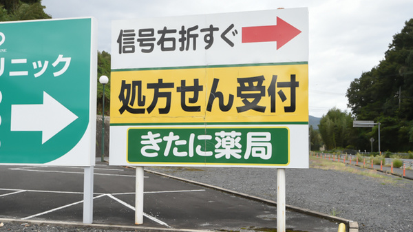 きたに薬局　熊毛店の看板