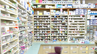 ファルマ調剤薬局大野店の薬棚