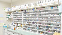友愛薬局大学通り店の薬棚