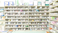 コスモ調剤薬局善通寺店の薬棚