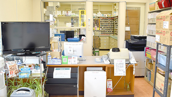 エール薬局　一本松店の受付/カウンター