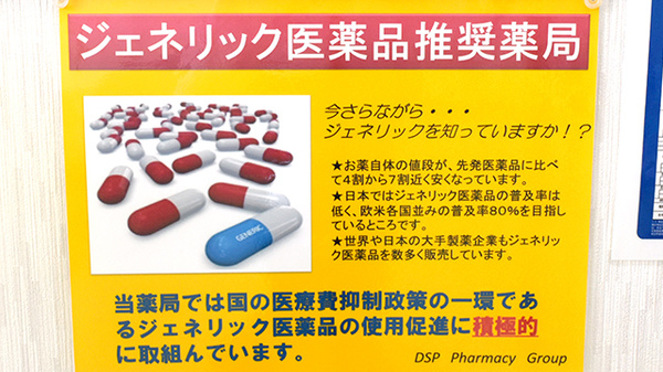 四国調剤あさひ薬局のジェネリック対応