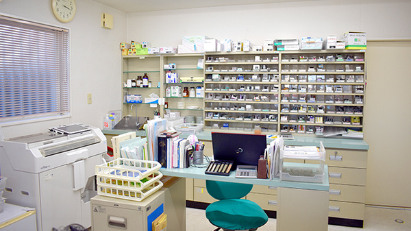 ハート薬局の調剤室