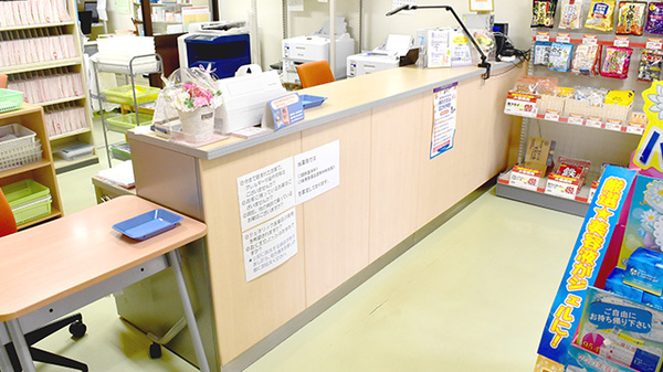 おおの薬局の受付/カウンター