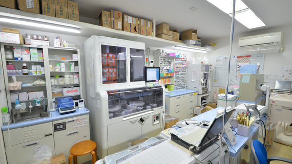 おおぞら薬局の調剤室
