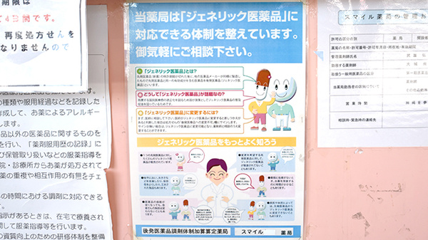 スマイル薬局のジェネリック対応