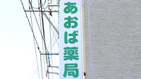 あおば薬局中川原店の看板