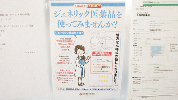 えのき坂薬局のジェネリック対応