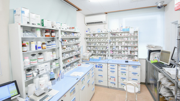 城崎かがやき薬局の調剤室