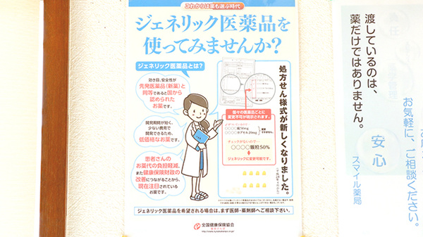 スマイル薬局のジェネリック対応