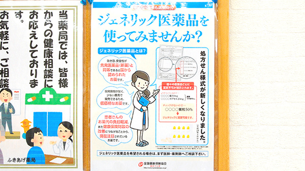 ふきあげ薬局のジェネリック対応