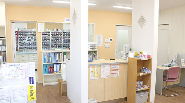 くまさん薬局の受付/カウンター