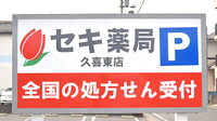 セキ薬局　久喜東店の看板