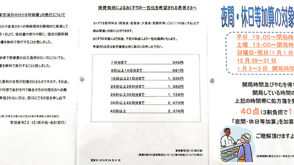 薬局くすりの福太郎天王台北口店の一包化対応