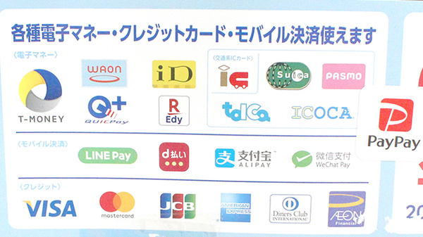 マルエ薬局前橋天川原店のクレカ/電子マネー対応