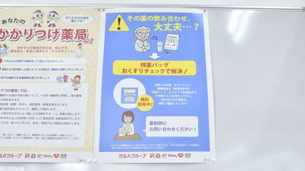 調剤薬局ツルハドラッグ北見公園店の残薬回収サービス