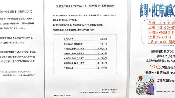 調剤薬局ツルハドラッグ上溝店の一包化対応